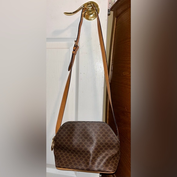 RARE VINTAGE CELINE MACADAM CROSSBODY BAG - Picture 6 of 13